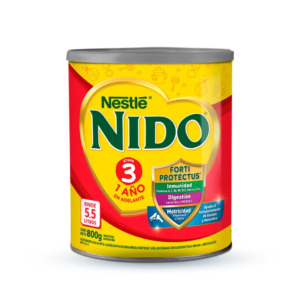 LECHE NIDO 3 EN POLVO POR 800 GR DE 1 AÑO EN ADELANTE