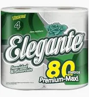 PAPEL HIGIENICO ELEGANTE 4 X 80
