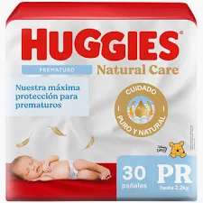 HUGGIES NATURAL CARE PREMATURO